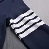 2021 Moda Marka Wiosna Odzież z kapturem Bawełniana Kurtka Mężczyźni Kobiety Bluzy Bluzy Pasiasty Casual Sportswear Płaszcz Mężczyźni i Kobiet