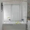 UFRIDAY Clear Shower Curtain Waterproof Plastic Shower Curtains Liner Transparent Curtain For Bathroom Mildew PEVA Bath Curtains 210609