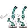 14mm reciclador de vidro BONG TORNADO PERCOLADOR Beaker Bongo Cera Tubulação de Cera Tubulações de Água Pilhas Dab Rigs com 30mm Ball Glass Glass Burner Pipe 1 Pcs