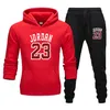 Men's Designer Print Tracksuits Long Sleeve Sport Hoodie and Pants Spring Fall Solid Color Jogging Suit for Male Basketball Lovers Set