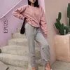 Green pink Jogging Cargo Pants women Trousers casua; High elastic wasit sexy loose Joggers female Sweatpants Capris 210521