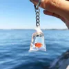 Fashion Creative Koi Fish Goldfish Water Bag Dangle Keychain Cute Handmade Womens Jewelry G1019