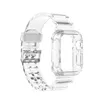 Glacier Series Kleurrijke TPU Sportriemen voor Apple Horloge Iwatch 6 5 4 3 2 1 SE 38 / 40mm 42 / 44mm Beschermhoes Vervanging Bracelet Bands