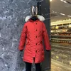 Donsjack Dames Winterjassen Parkas Classic Outdoor Koud en Warm Dik Met Kaart Borduurwerk Lange Trench Coat Hoogwaardige Duurzaam Bovenkleding Bontkraag Jassen XXXX