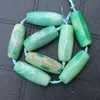 Natural Stone Beads,Blue/Green Fire Dragon Agates Spacer Bead Length 30mm/40mm ,For DIY Jewelry Making, pendant,necklace