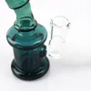 14mmボールの手のパイプ喫煙水パイプの小型ガラスのボッツホーカーシーシャオイルバーナーリグ厚いPyrex Bong Dab Rigsグリーン