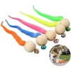 Cat Toys 5pcs Toy Interactive Worm Ball z dzwonkiem śmieszne kulki kolorowe kotki grające w akcesoria PET1458871