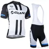 Giant Jealing Jersey Set 2021 Letnie Oddychające Jersey Jersey Garnitur Anti-UV Men Bike Racing Odzież z 19D Padded BIB Spodnie