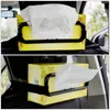 Автомобиль солнцезащитный козырек васильная коробка держатель бумажный мешок кресло для кресла автомобиль стул задний бумажный держатель полотенца упругая подвесная салфетка держатель