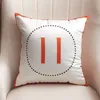 Wholesale Decorative Pillow Luxury Designer Cushion Cushions Letters Fashion Cushions Cotton Covers Home Decor Square With Inner 2202184D