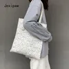 Avondtassen Canvas Tas voor Vrouw Dames Katoenen Doek Schouder Koreaanse Harajuku Japanse Cartoon Eco Herbruikbare Winkelen Handtassen