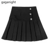 Summer Pleated Skirt Women High Waist Mini Casual Student Tennis Uniform Cute Sweet Girls Dance 210601