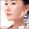 Boucles d'oreilles bijoux S1465 bohème mode Vintage femmes fleur perles balancent glands livraison directe 2021 Ayxvc