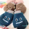 Mode Children039S Children039S Mantens Thickning Plush Boys Girls Autumn and Winter Warm Lovely Baby and Gloves Gloves W2725343