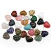 18mm Flat Back Assorted Loose stone heart shape cab cabochons beads for jewelry making wholesale