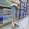Men's Jeans Tide Brand Denim Shorts Men's 2022 Summer Korean Version Of The Trend Printed Midi Pants Students Loose Five-point