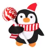 50 pcs Cartoon Papai Noel Cartão de Papai Noel Pirulito Padrão Pinguim Padrão DIY Presentes de Natal Decorações W-01240