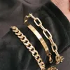 Bangle Fkewyy модные браслеты для женщин 2021 готические аксессуары дизайнер роскошные ювелирные украшения панк с тремя частями подарок браслет