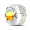 Authentieke V8 Smart Watches Band met 0.3m Camera SIM IPS HD Full Circle Display SmartWatch voor Android-systeem met doos