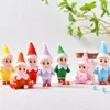 5 PCS / LOT Muñecas del elfo del bebé con los pies de los pies Movible Brazos y piernas Navidad Elf Toy Baby Elves Muñeca