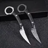 Nieuw Vast Blade Rechte Mes D2 Wit / Zwart Steen Wash Messen Volledige Tang G10 Handvat Survival Tactical Messen met Kydex