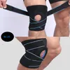 Högpresterande neopren elastisk knästödbälte med justerbara bandkomprimeringskuddar stag armbåge