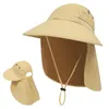 Outdoor-Hüte Sonnenhut UV-Schutz Sommer Strandkappe mit breiter Krempe für Camping Angeln Wandern S-afari Bergsteigen Damen Herren