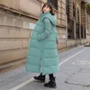 Down Cotton Clothing Women Winter Korean X-Long till Ankel BF Loose Outwear Parkas Coat 211018