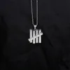 Pendant Necklaces Korean Version Of The Tide Brand Personality Wild Unbeaten Five Bars Fashion Necklace Jewelry Men And Women