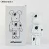 Ny Bearbrick Corrosion Crystal Violence Building Block Bear 400% Erosion Trend Decoration Toy Doll Hand Dekoration 28cm