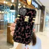 Leopard in polvere scintillante Stampa di lusso Show Box Telefono per iPhone 12 11 Pro Promax xs XS XSMAX 7 8 più Samsung Note20 S21 A51 A71