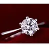 Romantic Wedding Rings Jewelry Cubic Zirconia Ring for Women Men 925 Sterling Silver Accessories ZWL790