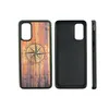 Twórczość Wzór Telefon Wood Case dla Samsung Galaxy S9 S10 S20 A8 A52 Drewniany Miękki TPU Case Fashion Luxury Custom Logo Back Cover