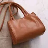 Shoulder Bags Soft Leather Tote Women White Handbag Brown Designer Crossbody Female Purses Fashion Wallet Mobile Phone Clutch 2201282A