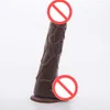 Black 8 Inches Realistic Dildo Waterproof Flexible penis with textured shaft and strong suction cup Sex toy for women8411203