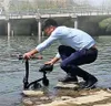 Scooter électrique à batterie au lithium de 10 pouces avec siège adulte pliant conduite scooter à deux roues étanche mini vélo