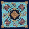 Foulards100% foulard en soie femmes grands châles chaîne de selle étoles carré bandana luxe foulard hijab écharpe femme foulards 130 cm * 130 cm 2024 nouveau