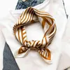 New 100% Natural Real Silk Scarf Fashion Women Summer Neck Scarves Shawl Hijab Handkerchief Scarfs Female Square Head For Ladies Y220228