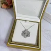 Rose Series Necklace Piage Pendants Inlaid Crystal Extremt 18k Gold Plated Sterling Silver Luxury SMYELLTY Högkvalitativ 5A Märke 325Q