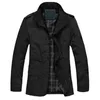 M-5XL Mannen Big Size Casual Lange Jas Lente Herfst Mannelijke Business Windschuur Dunne Uitloper Parka Losse Varsnity Bomber Coat 211217