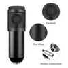 Condensador Profissional BM800 Kit PC Gaming Microfone com monte de choque + tampa de espuma + placa de som Microfone de gravação BM 800