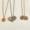 Collar de diseñador Joyería de lujo DIY Tiny Gold Inicial Color Letra Iniciales Nombre Colgante Moda Para Mujeres Niñas Regalo