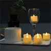 12 PCS Realistic and Bright Flickering Bulb Battery Operated Flameless LED Tea Light for Seasonal & Festival Celebration 5035 Q2