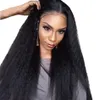 u جزء من الشعر البشري شعر مستعار بيرو غريبة مستقيمة متوسطة الشكل 130 ٪ الكثافة اللون الطبيعي للنساء السود