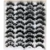 Tjock Curly Crisscross False Eyelashes Extensions Soft Light With Tweezer Hand Made återanvändbara flerskikt 3D Fake Lashes Makeup A8701703