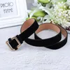 Belts Ladies Decorative Buckle Gold Velvet Autumn And Winter Belt Women For Party Black Flannel Ceinture