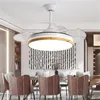 Ceiling Fans ORY Lamp With Fan 3 Colors LED Remote Invisible Blade For Home Dining Room Bedroom Parlor Office