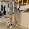 Матакава без рукавов джинсовая куртка женская весна свободный корейский жилет ретро Гонконг стиль жилет жилет женщин 210513