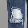 Casual gat jeans voor vrouwen hoge taille patchwork kwastje rechte straatkleding denim broek vrouwelijke mode stijlvolle 210521