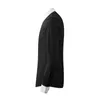 黒と白のステッチコントラストカラースリム80％の綿の男性のシャツ長袖カラーシシァーズHombeブランドの男性のドレスのシャツ